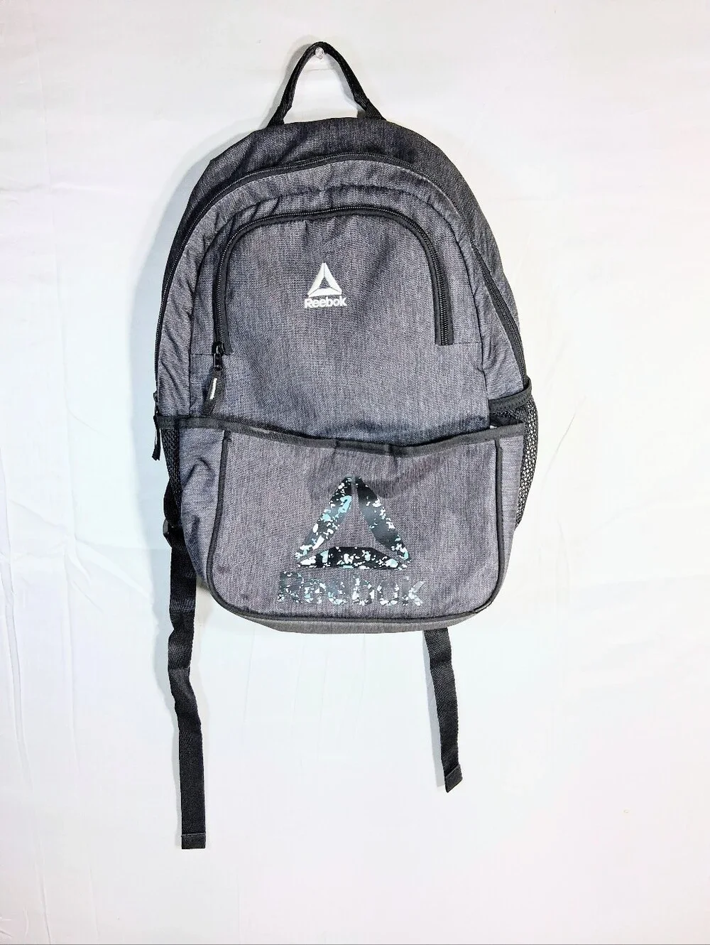 Reebok Riley Kids Grey Heather/Black Lining Multi- Pocketed Backpack/Knapsack